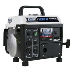 GENERADOR ELECTRICO A GASOLINA AMERICANO PULSAR 1200 WTS (1.2KW) PORTABLE GASOLINA / ACEITE 2-STROKE GENERATOR