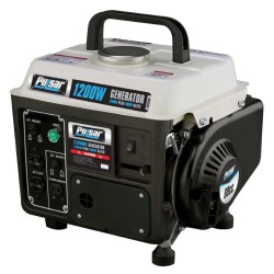 GENERADOR ELECTRICO A GASOLINA AMERICANO PULSAR 1200 WTS (1.2KW) PORTABLE GASOLINA / ACEITE 2-STROKE GENERATOR