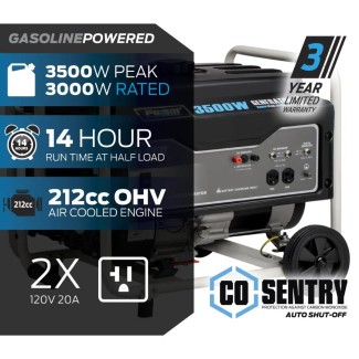 GENERADOR ELECTRICO A GASOLINA AMERICANO PULSAR 3,500 (3.5KW) PEAK WATT CARB APPROVED PORTABLE GENERATOR - PG3500MRCO 2