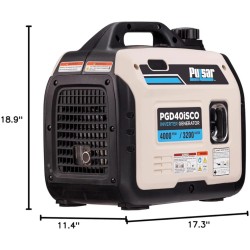 GENERADOR ELECTRICO A GASOLINA AMERICANO PULSAR 4000 WATT (4.0KW) (GASOLINA) (INVERTER) (SILENCIOSO 65DB) SENSOR CO SENTRY