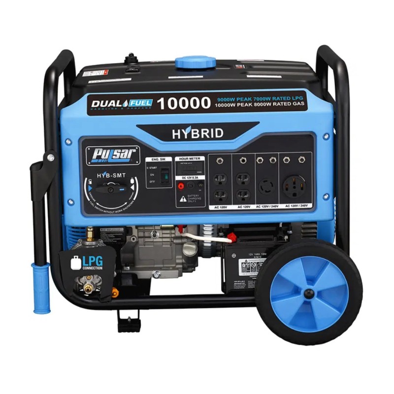 GENERADOR ELECTRICO A GASOLINA AMERICANO PULSAR 10,000 (10KW) PORTABLE (GASOLINA Y PROPANO)