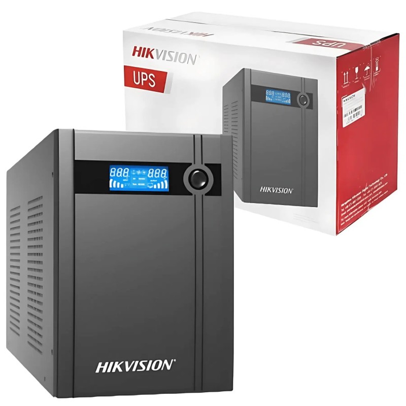 UPS HIKVISION AVR 3000 VA / 1800W / PANTALLA LCD / 6 SALIDAS (120V) (50/60HZ)