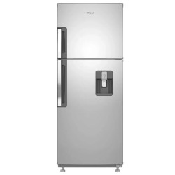 REFRIGERADORA WHIRLPOOL WRW25CKTWW 279 LITROS TOP MOUNT DISPENSADOR ACERO GALVANIZADO