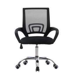 SILLA EJECUTIVA GIRATORIA ERGONÓMICA (CON APOYABRAZOS) 804 NEGRA