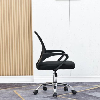SILLA EJECUTIVA GIRATORIA ERGONÓMICA (CON APOYABRAZOS) 804 NEGRA