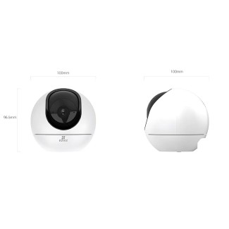Camara De Vigilancia Ip Ezviz H6 3k Wifi 5 Audio Bi Soporta Micro Sd Y Nube Vision Noche Color