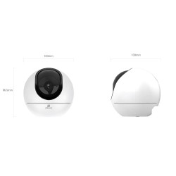 Camara De Vigilancia Ip Ezviz H6 3k Wifi 5 Audio Bi Soporta Micro Sd Y Nube Vision Noche Color
