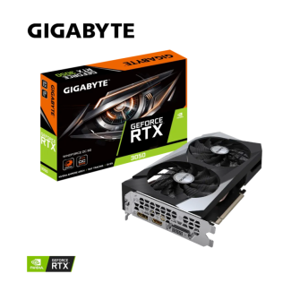 TARJETA VIDEO GIGABYTE NVIDIA GERFORCE RTX3050 8GB EAGLE 2X 1HDMI 1DP 2VENT PCIe