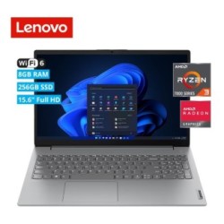 LAPTOP LENOVO V15 AMD RYZEN 3 7320U 7th RAM 8GB SSD 256GB 156 FHD RJ45 FREEDOS E