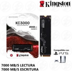 DISCO SOLIDO 2048GB KINGSTON KC3000 M2 2280 PCIe 40 NVMe SKC3000D2048G