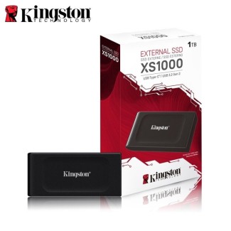 DISCO SOLIDO EXTERNO 1TB KINGSTON XS1000 USBC A USBA 32 BLACK