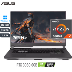 LAPTOP ASUS ROG STRIX G15 AMD RYZEN 7 6800H 6TH 16GB DDR5SDRAM 1TB SSD M2 PCIE G