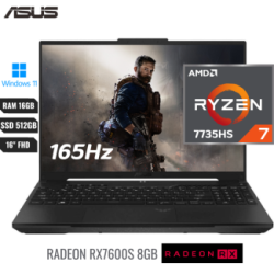 LAPTOP ASUS TUF ADVANTAGE EDITION 2023 A16 AMD RYZEN 7 7735HS 7th RAM 16GB DDR5