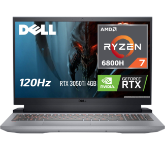 LAPTOP DELL G15 GAMING AMD RYZEN 7 6800H 6Th RAM 16GB DDR5 RAM SSD 512GB PCIE PA